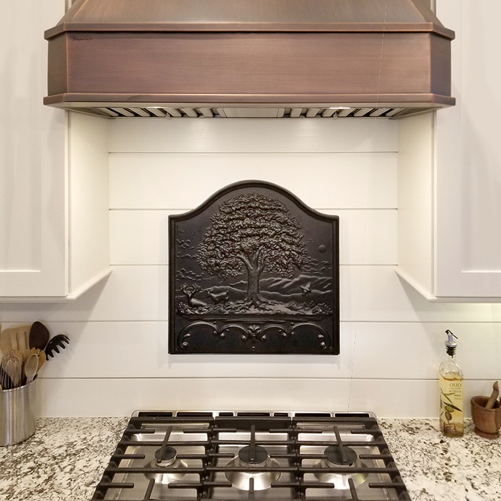 Tall Oak Fireback Backsplash