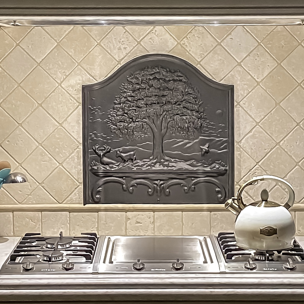 Tall Oak Fireback Backsplash