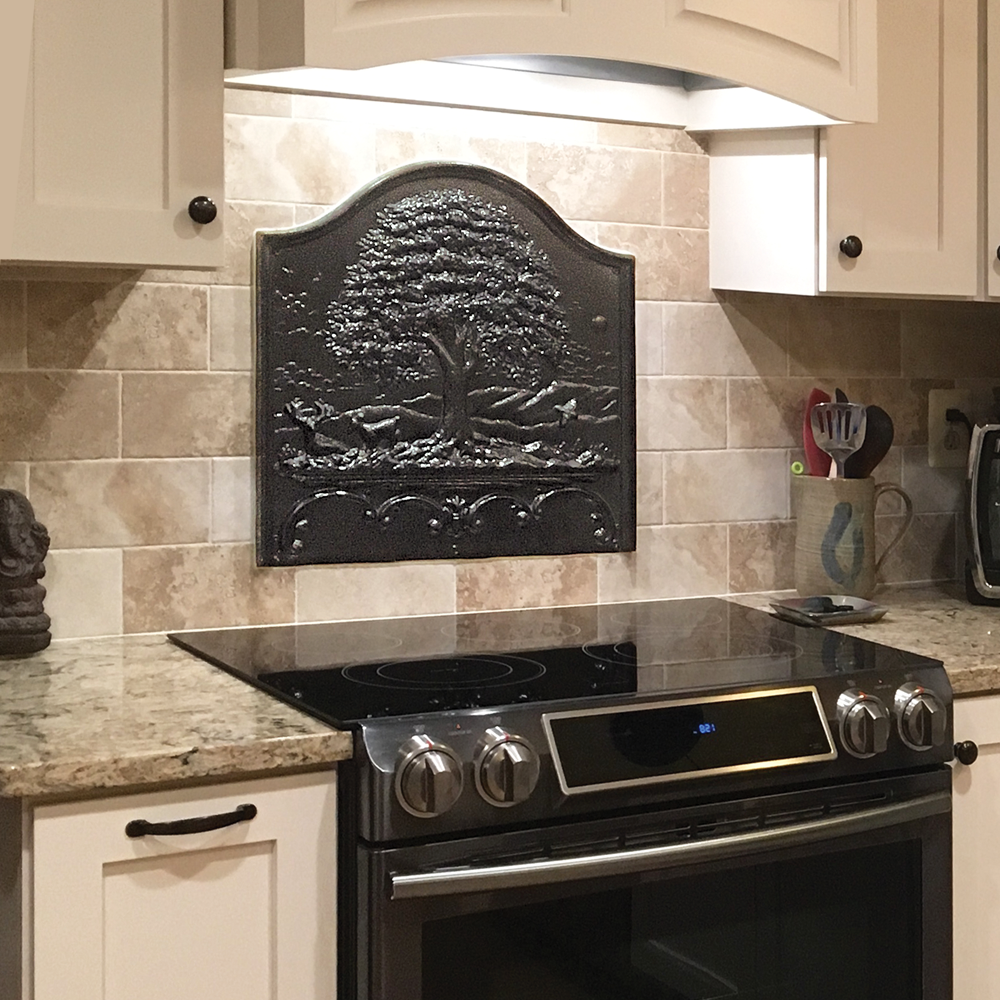 Tall Oak Fireback Backsplash