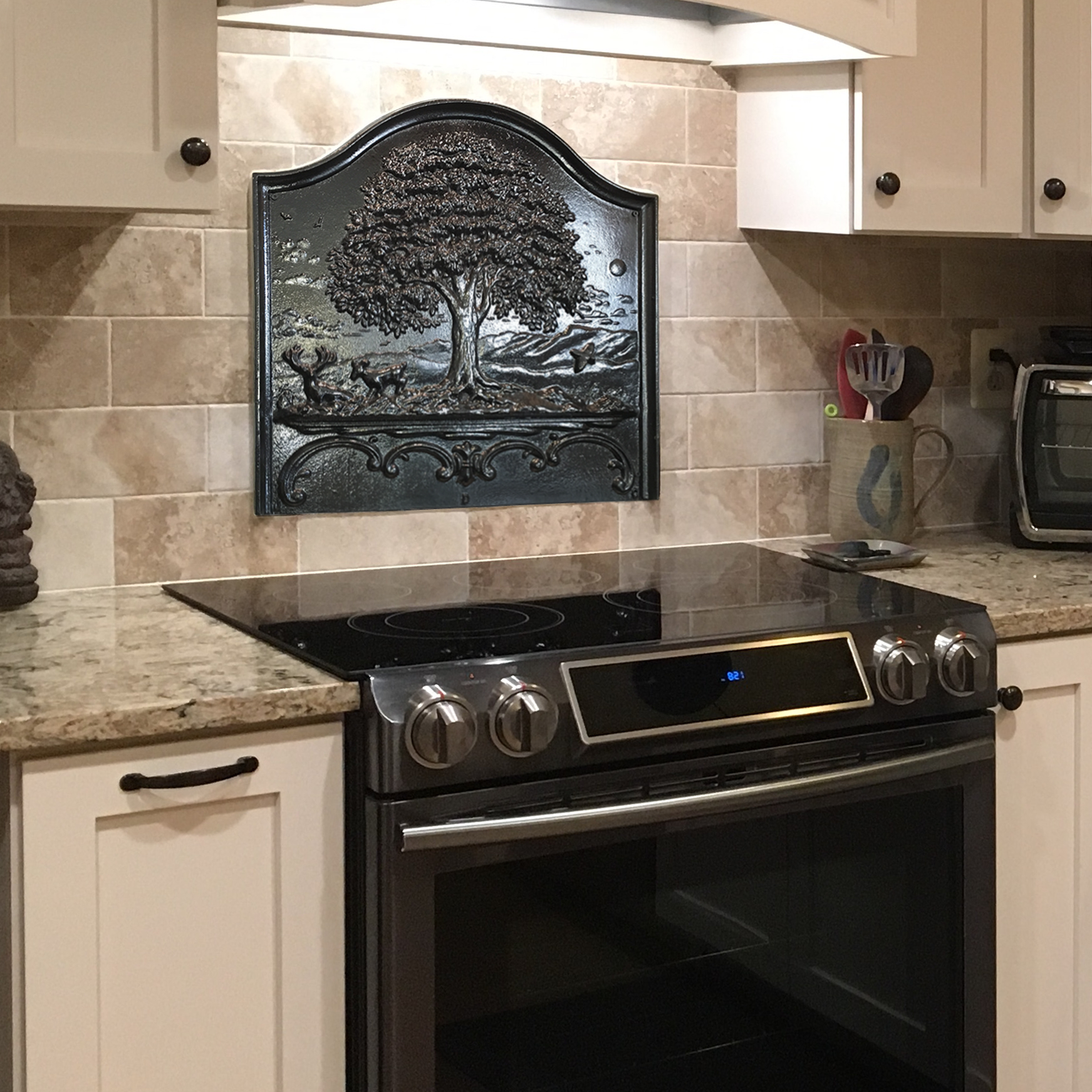 Tall Oak Fireback Backsplash