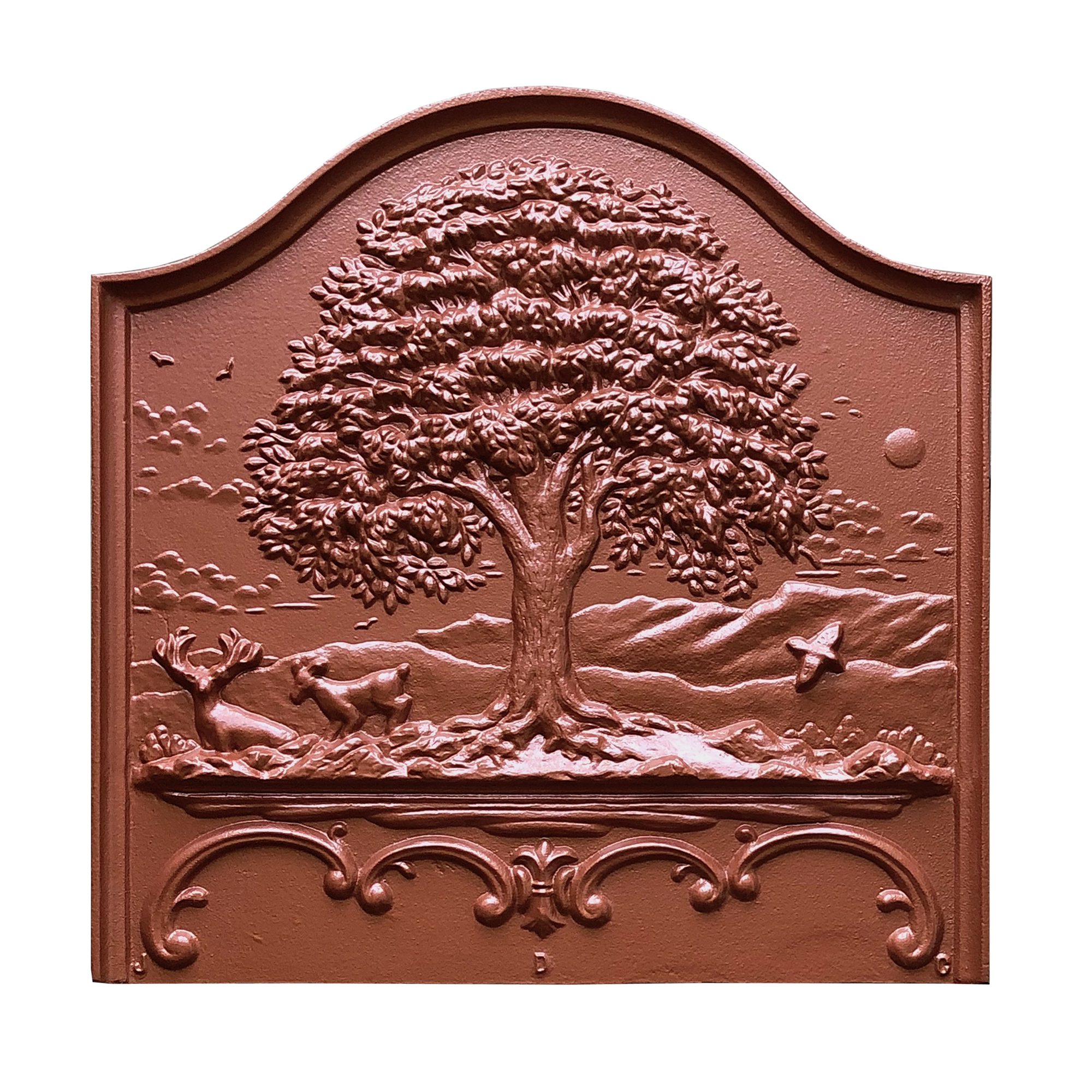 Tall Oak Fireback Backsplash