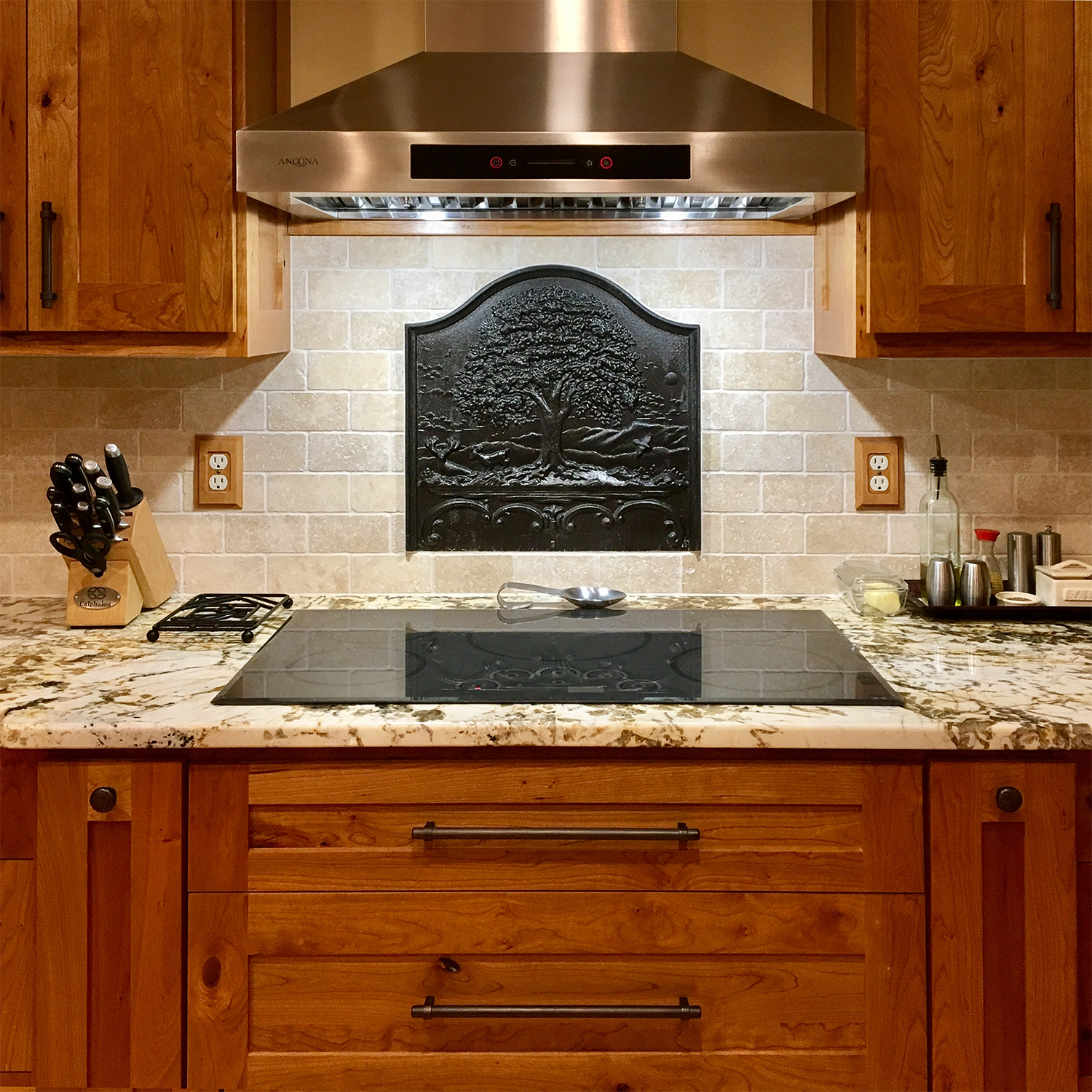 Tall Oak Fireback Backsplash