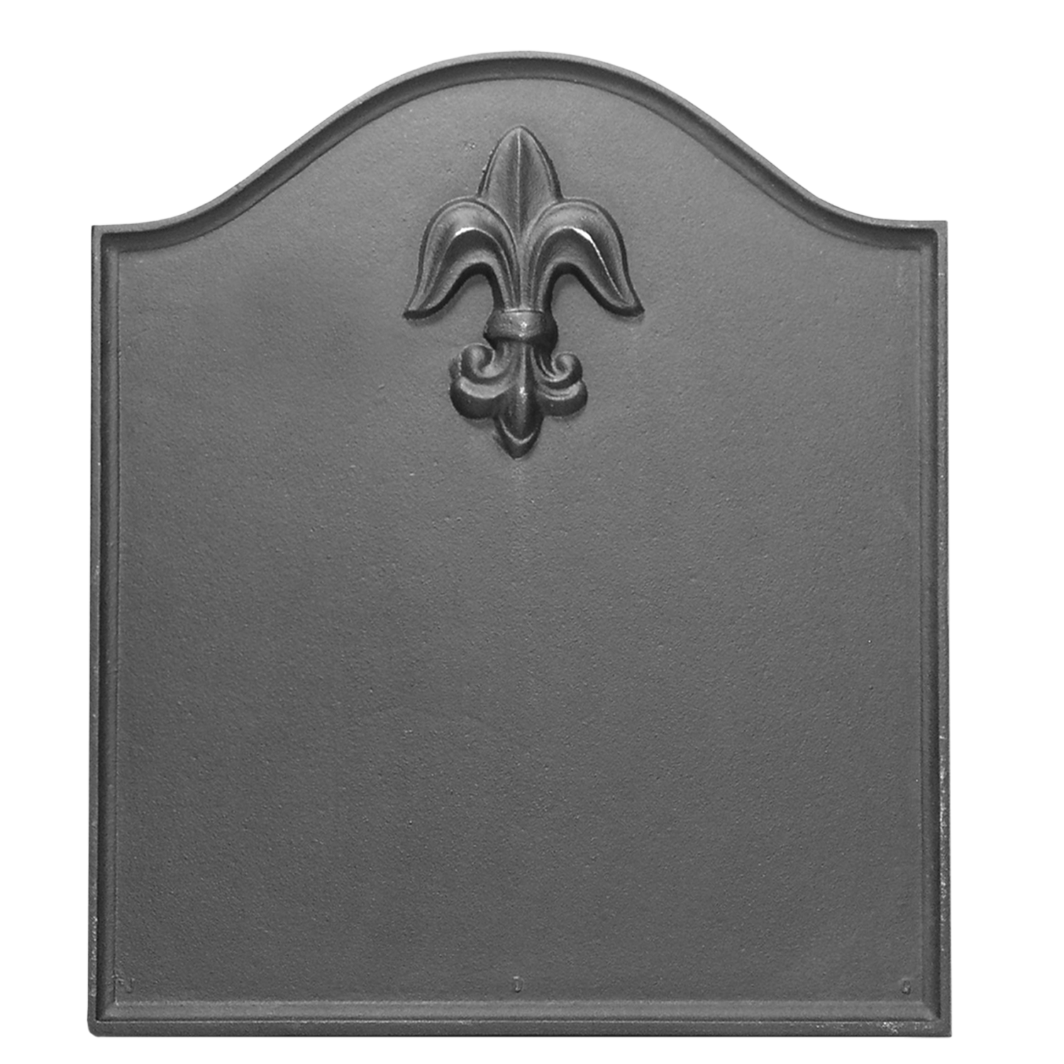 Fleur-De-Lis on Plain Panel Fireback